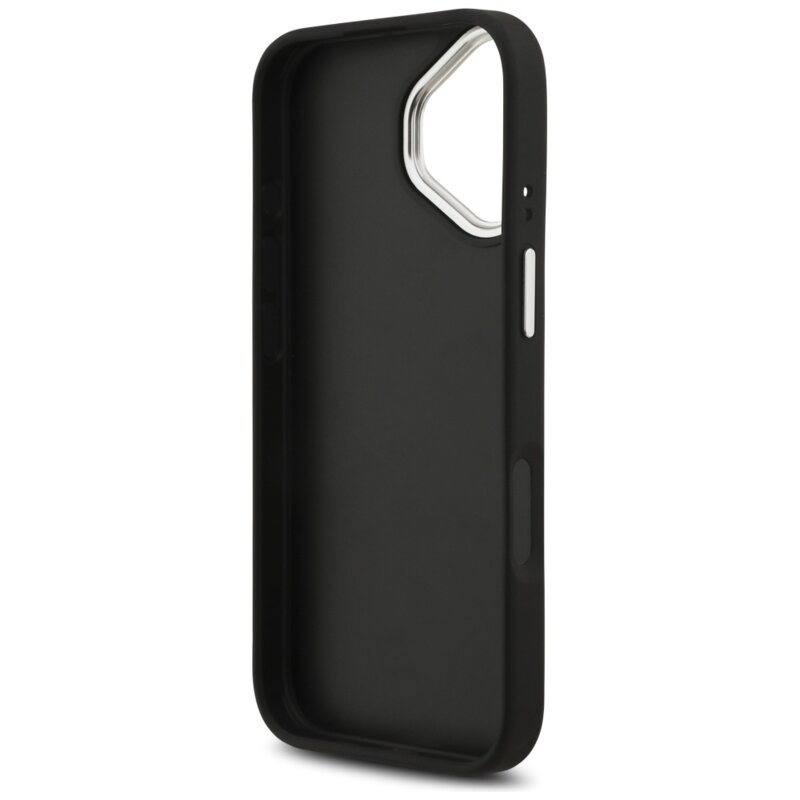 Husa originala Guess iPhone 17 Hardcase 4G Grained Big and Classic Logo, negru, GUHCP17SPG4SMCEK