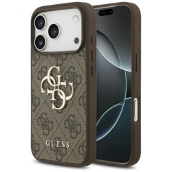 Husa originala Guess iPhone 17 Pro Max Hardcase 4G Big Logo, maro, GUHCP17X4GMGBR