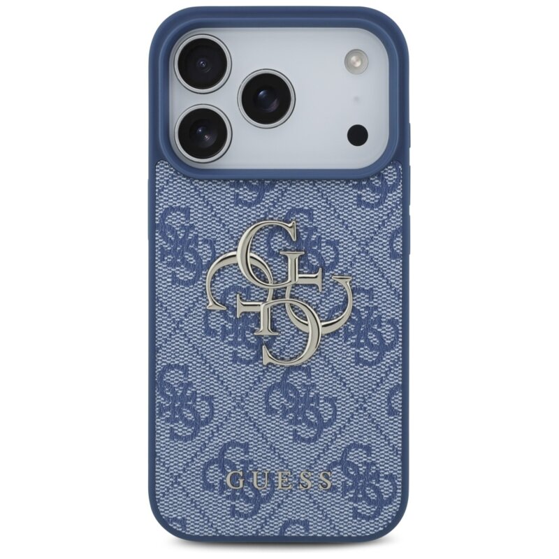 Husa originala Guess iPhone 17 Pro Max Hardcase 4G Big Logo, albastru, GUHCP17X4GMGBL