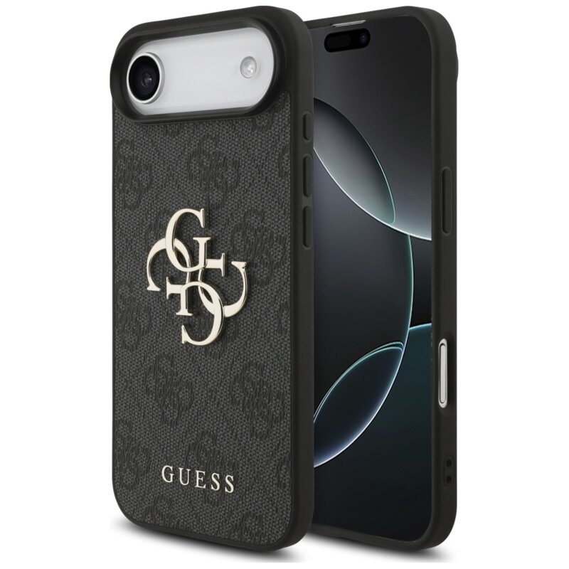 Husa originala Guess iPhone 17 Air Hardcase 4G Big Logo, negru, GUHCP17M4GMGGR