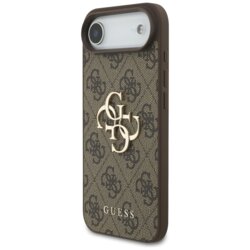 Husa originala Guess iPhone 17 Air Hardcase 4G Big Logo, maro, GUHCP17M4GMGBR