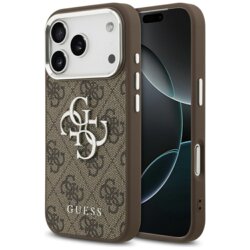 Husa originala Guess iPhone 17 Pro Hardcase Big 4G Logo Classic Logo, maro, GUHCP17LP4G4SMCW