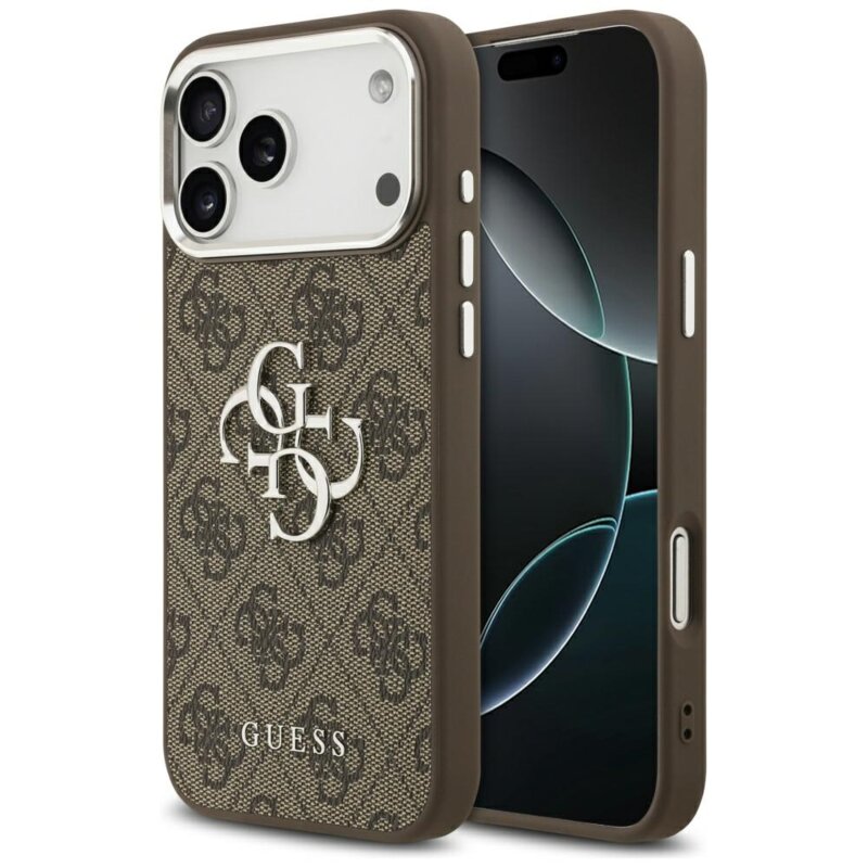 Husa originala Guess iPhone 17 Pro Max Hardcase Big 4G Logo Classic Logo, maro, GUHCP17XP4G4SMCW