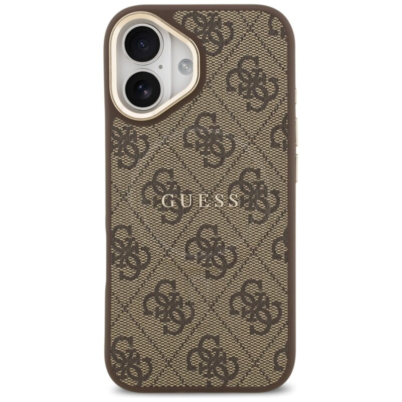 Husa originala Guess iPhone 17 Hardcase 4G Classic MagSafe, maro, GUHMP17SP4MSEGCW