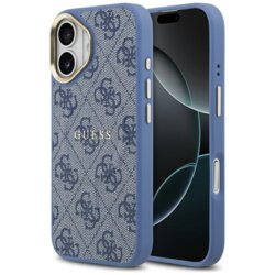 Husa originala Guess iPhone 17 Hardcase 4G Classic MagSafe, albastru, GUHMP17SP4MSEGCB