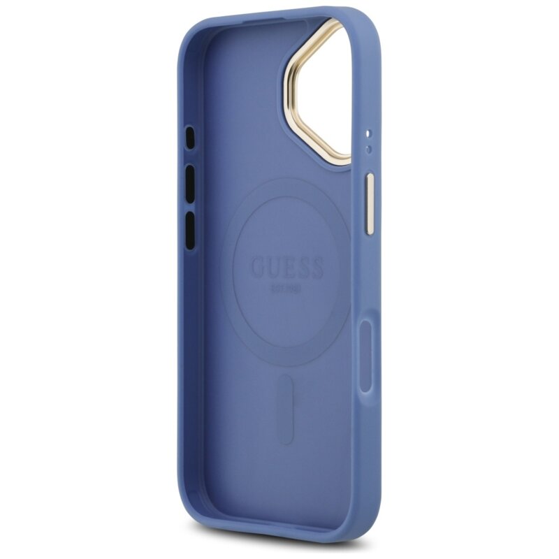 Husa originala Guess iPhone 17 Hardcase 4G Classic MagSafe, albastru, GUHMP17SP4MSEGCB