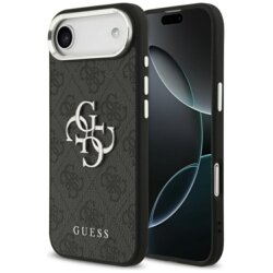 Husa originala Guess iPhone 17 Air Hardcase 4G, negru, GUHCP17MP4G4SMCK
