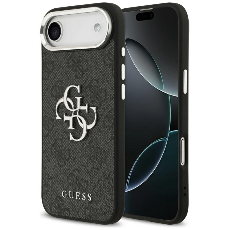 Husa originala Guess iPhone 17 Air Hardcase 4G, negru, GUHCP17MP4G4SMCK