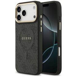 Husa originala Guess iPhone 17 Pro Max Hardcase 4G Classic MagSafe, negru, GUHMP17XP4MSEGCK