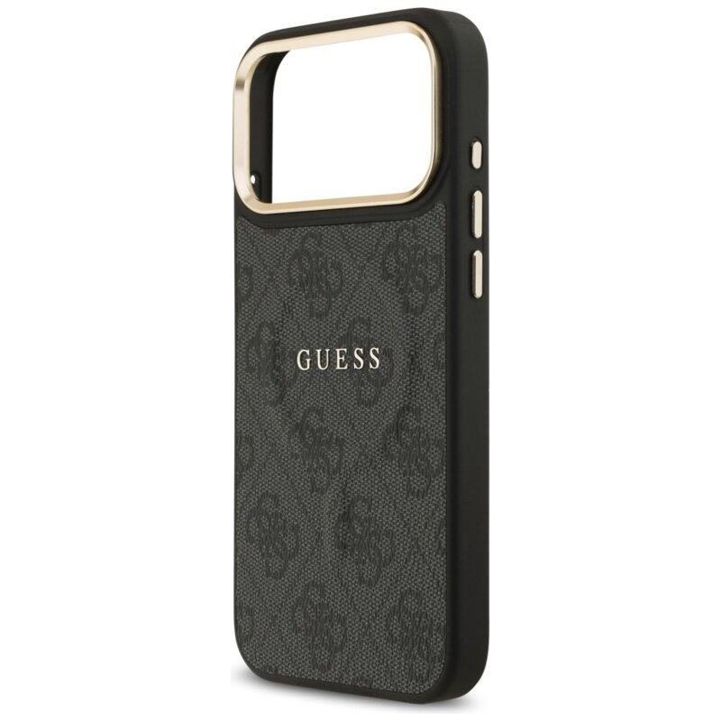Husa originala Guess iPhone 17 Pro Max Hardcase 4G Classic MagSafe, negru, GUHMP17XP4MSEGCK
