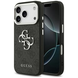 Husa originala Guess iPhone 17 Pro Hardcase Big 4G Logo Classic Logo, negru, GUHCP17LP4G4SMCK