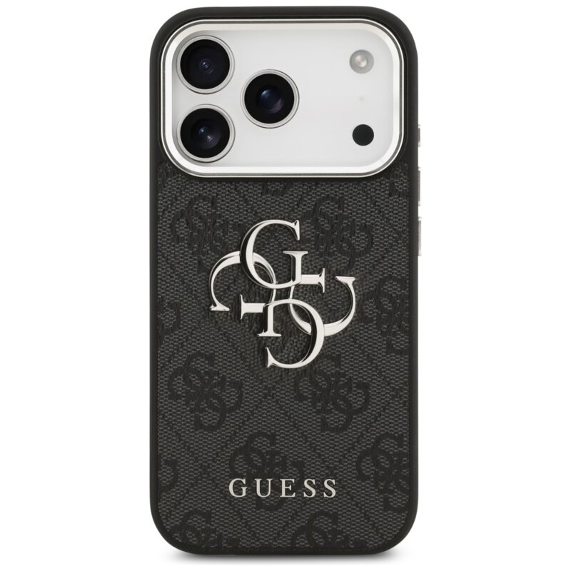 Husa originala Guess iPhone 17 Pro Hardcase Big 4G Logo Classic Logo, negru, GUHCP17LP4G4SMCK