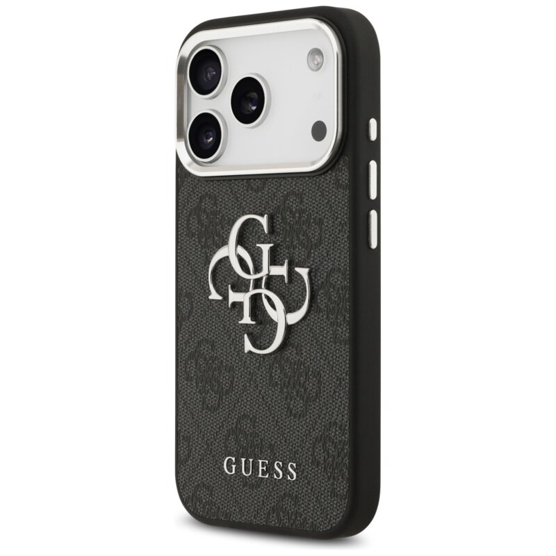 Husa originala Guess iPhone 17 Pro Hardcase Big 4G Logo Classic Logo, negru, GUHCP17LP4G4SMCK