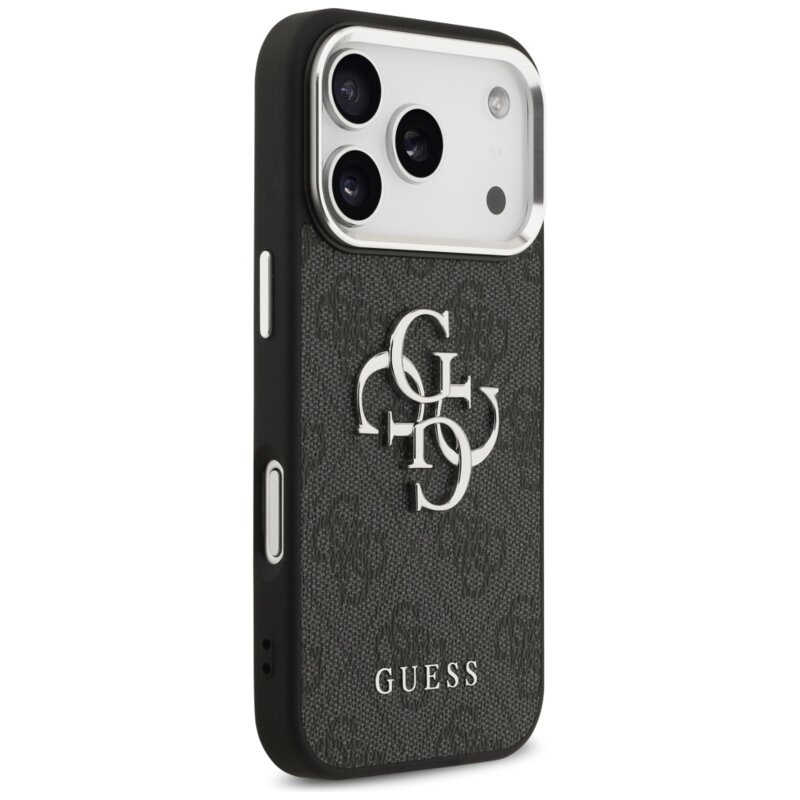 Husa originala Guess iPhone 17 Pro Hardcase Big 4G Logo Classic Logo, negru, GUHCP17LP4G4SMCK
