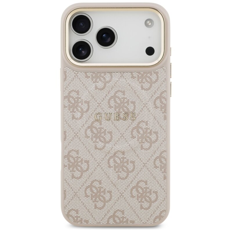Husa originala Guess iPhone 17 Pro Hardcase 4G Classic MagSafe, roz, GUHMP17LP4MSEGCP