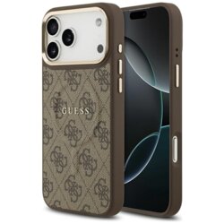 Husa originala Guess iPhone 17 Pro Hardcase 4G Classic MagSafe, maro, GUHMP17LP4MSEGCW