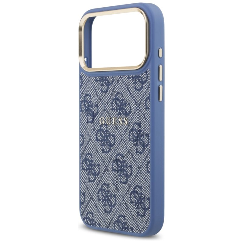 Husa originala Guess iPhone 17 Pro Max Hardcase 4G Classic MagSafe, albastru, GUHMP17XP4MSEGCB