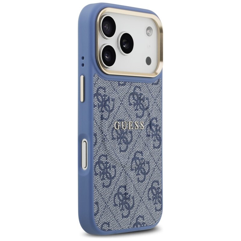 Husa originala Guess iPhone 17 Pro Max Hardcase 4G Classic MagSafe, albastru, GUHMP17XP4MSEGCB