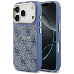 Husa originala Guess iPhone 17 Pro Hardcase 4G Classic MagSafe, albastru, GUHMP17LP4MSEGCB