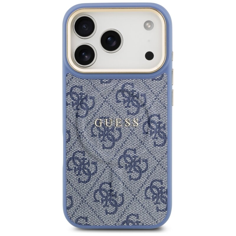 Husa originala Guess iPhone 17 Pro Hardcase 4G Classic MagSafe, albastru, GUHMP17LP4MSEGCB
