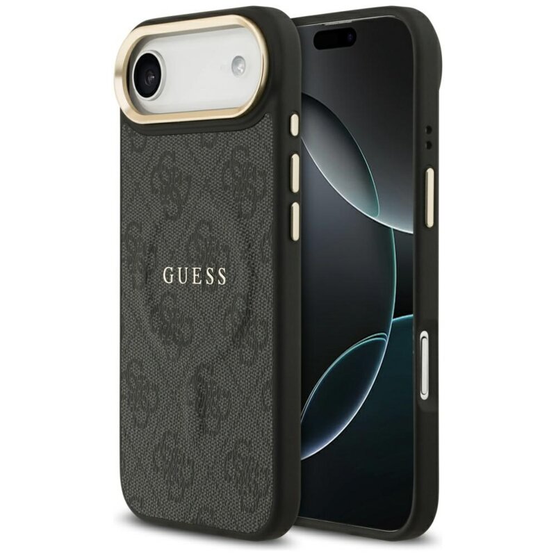 Husa originala Guess iPhone 17 Air Hardcase 4G Classic MagSafe, negru, GUHMP17MP4MSEGCK