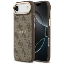 Husa originala Guess iPhone 17 Air Hardcase 4G Classic MagSafe, maro, GUHMP17MP4MSEGCW