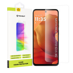Folie sticla Motorola Moto G15 Techsuit Clear Vision Glass, transparenta