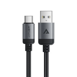 Cablu incarcare USB, Type-C, 3A Acefast, C20-04, negru, 1.2m