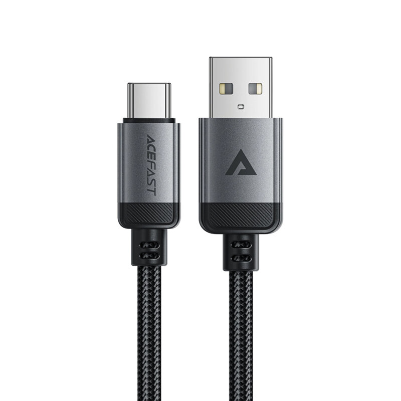 Cablu incarcare USB, Type-C, 3A Acefast, C20-04, negru, 1.2m