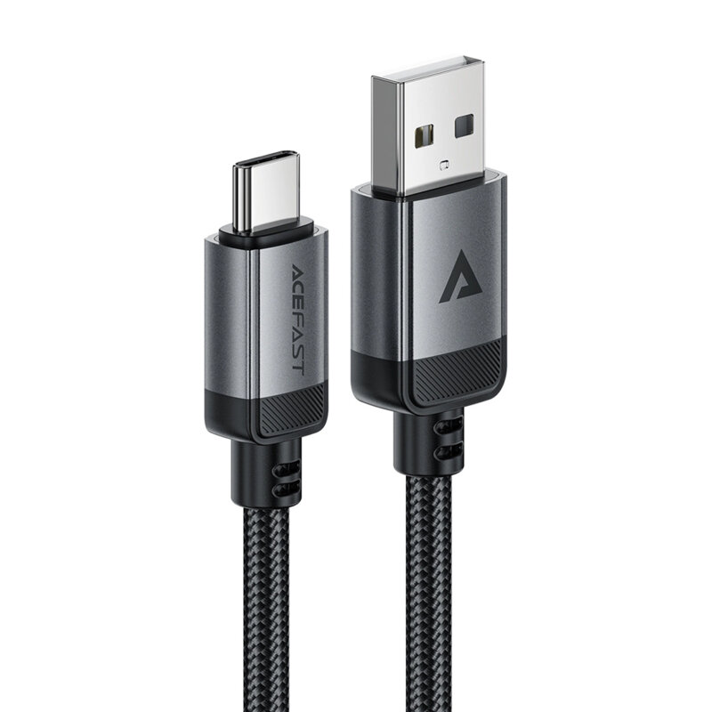 Cablu incarcare USB, Type-C, 3A Acefast, C20-04, negru, 1.2m