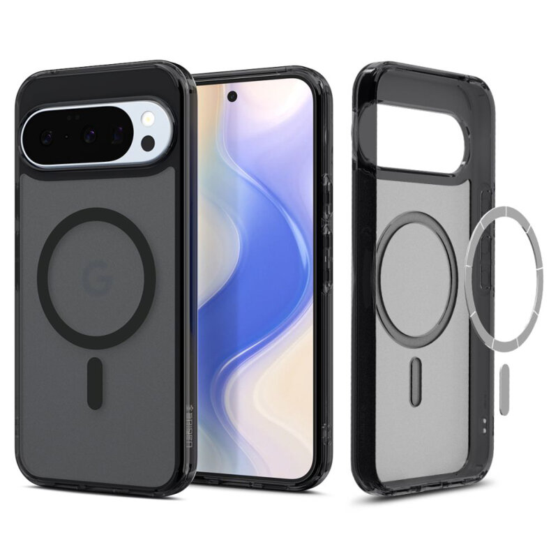 Husa Google Pixel 10 Pro XL Spigen Ultra Hybrid MagSafe, cenusiu
