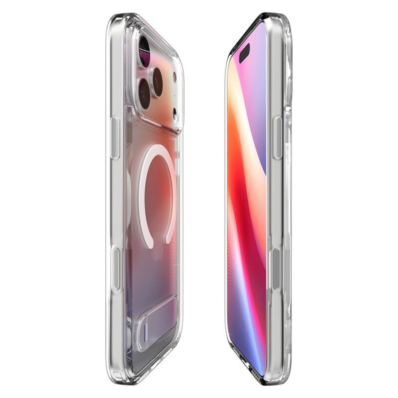 Husa iPhone 17 Pro Spigen Ultra Hybrid S MagSafe, transparenta