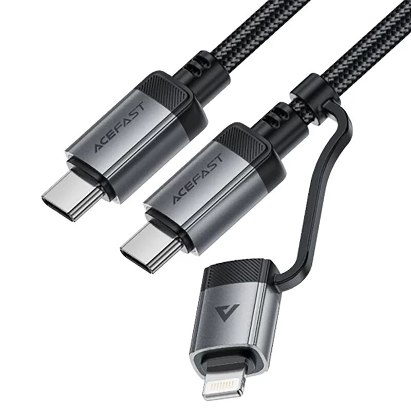Cablu tip C la USB-C, Lightning, 60W Acefast, C20-01, 1.2m