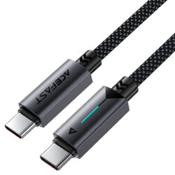 Cablu de date tip C, 60W, 3A Acefast, C19-03, negru, 1.2m
