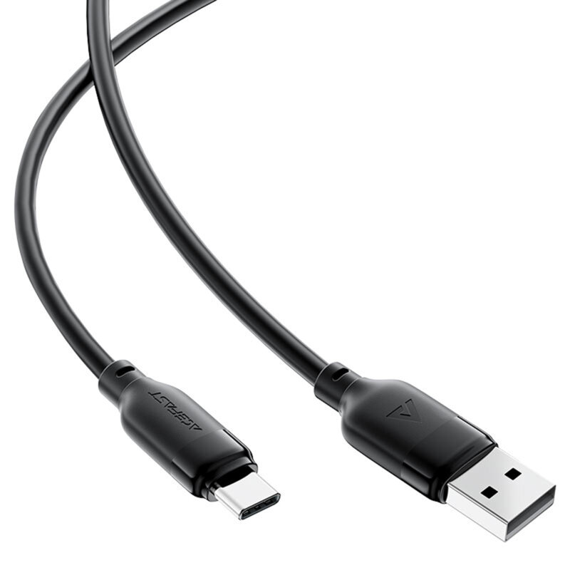 Cablu alimentare USB, tip C, 3A Acefast, C16-04, negru, 1.2m