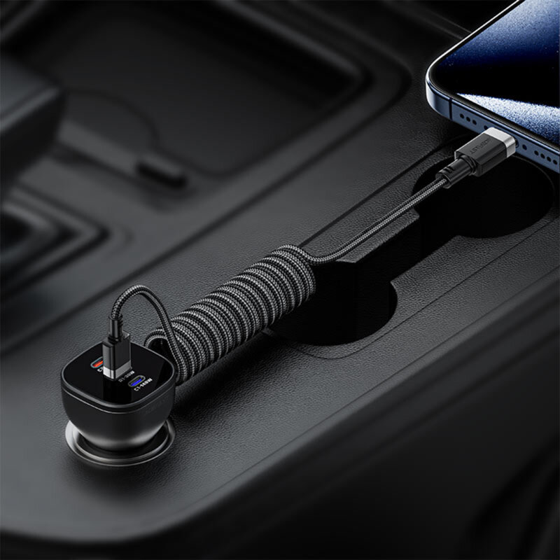 Cablu incarcare USB, tip C, 3A Acefast, C14-04, negru, 1.2m