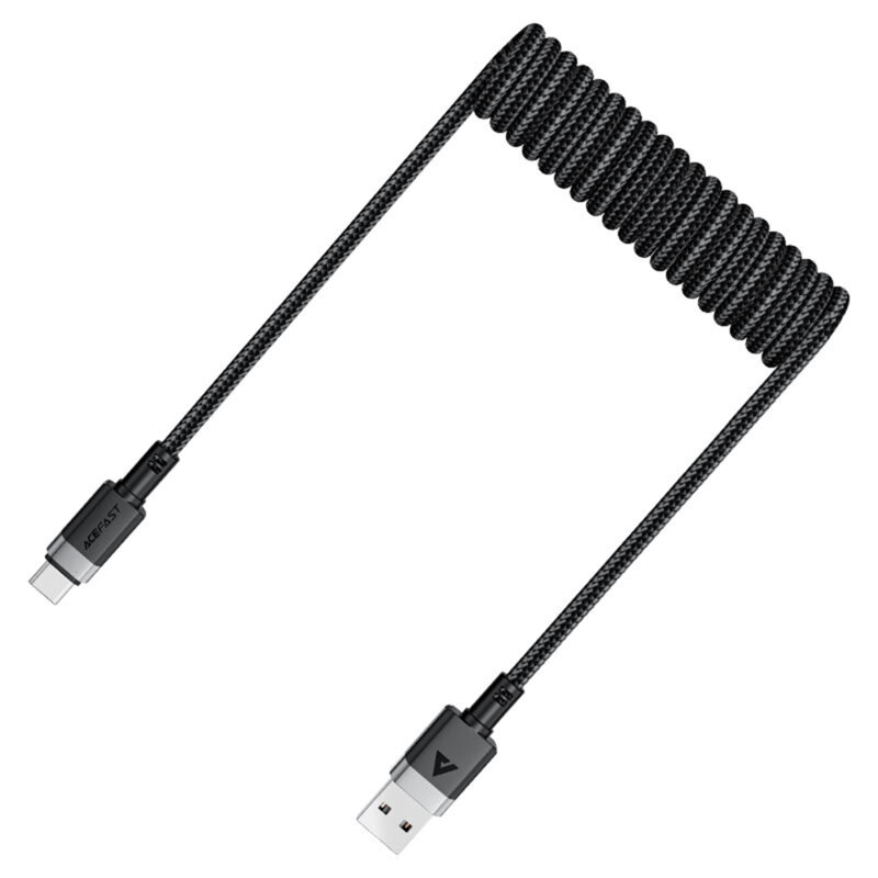 Cablu incarcare USB, tip C, 3A Acefast, C14-04, negru, 1.2m