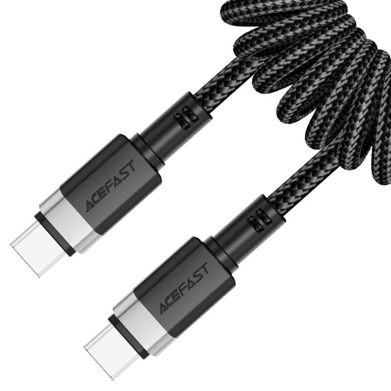 Cablu incarcare tip C, 60W, 3A Acefast, C14-03, negru, 1.2m