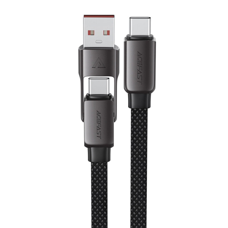 Cablu de date USB, Type-C 2in1, 60W, 3A Acefast, C13-05, 0.2m