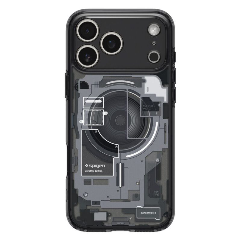 Husa iPhone 17 Pro Spigen Ultra Hybrid Zero One MagSafe, negru