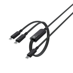 Cablu incarcare Type-C 2in1, 100W, 5A Acefast, C5-11, 1.2m