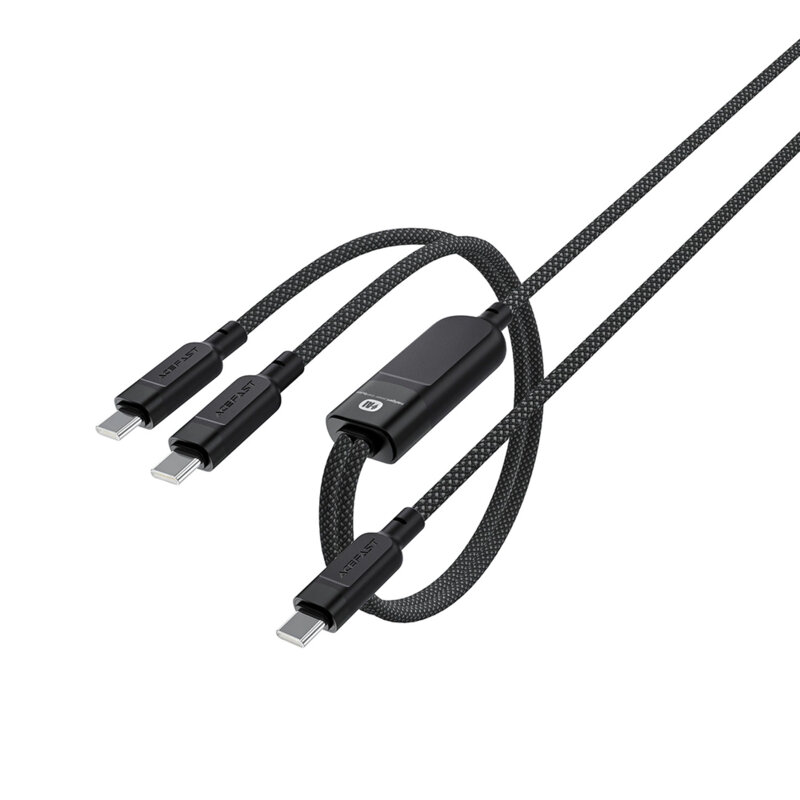Cablu incarcare Type-C 2in1, 100W, 5A Acefast, C5-11, 1.2m