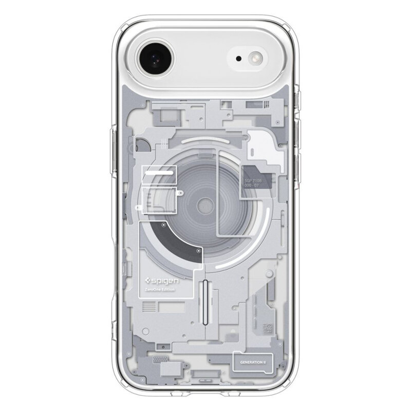 Husa iPhone 17 Air Spigen Ultra Hybrid Zero One MagSafe, alb
