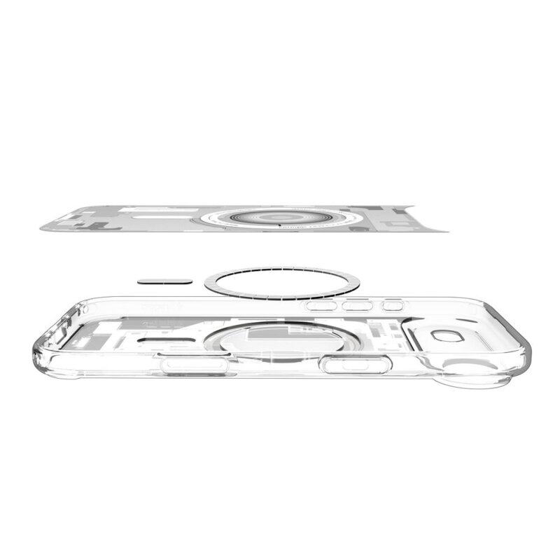 Husa iPhone 17 Air Spigen Ultra Hybrid Zero One MagSafe, alb