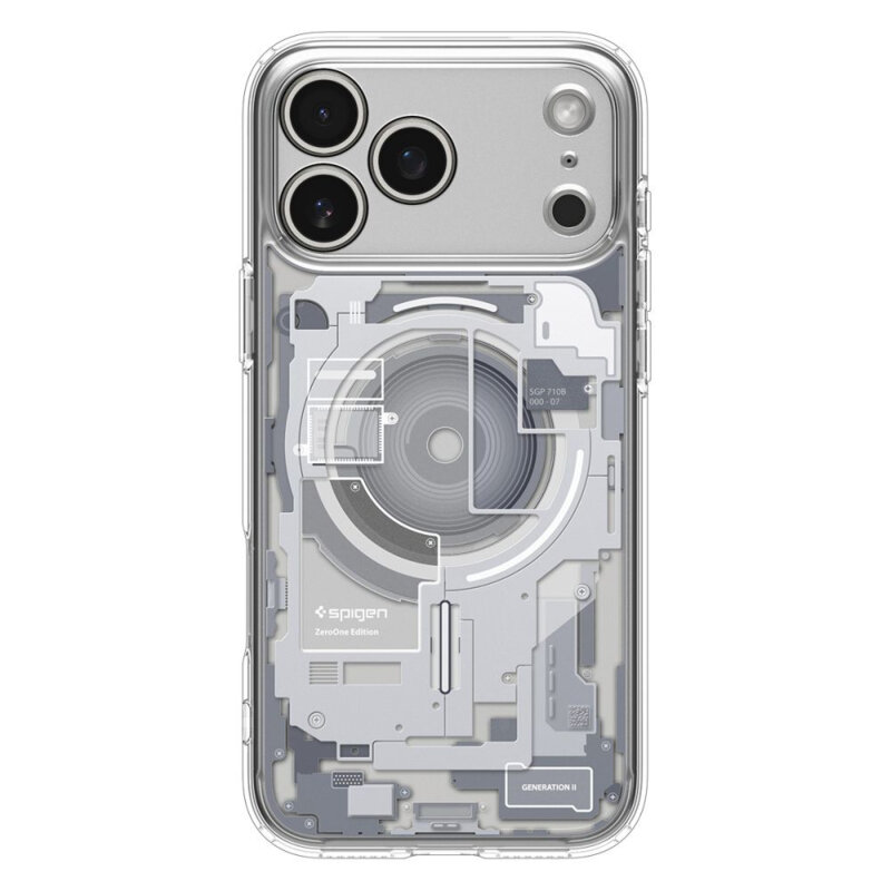 Husa iPhone 17 Pro Max Spigen Ultra Hybrid Zero One MagSafe, alb
