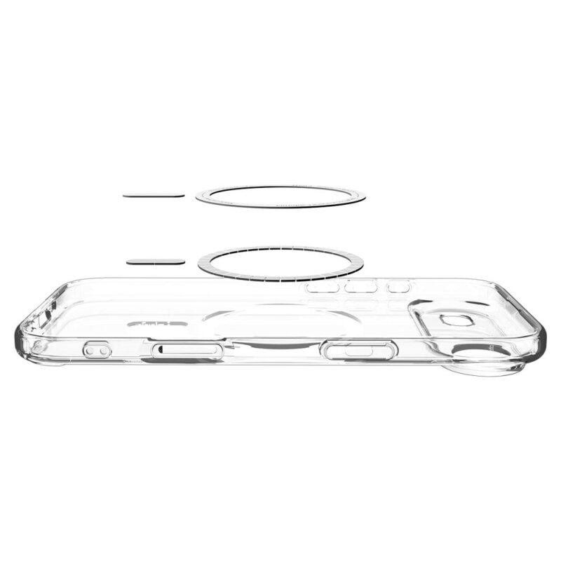 Husa iPhone 17 Air Spigen Ultra Hybrid MagSafe, transparenta