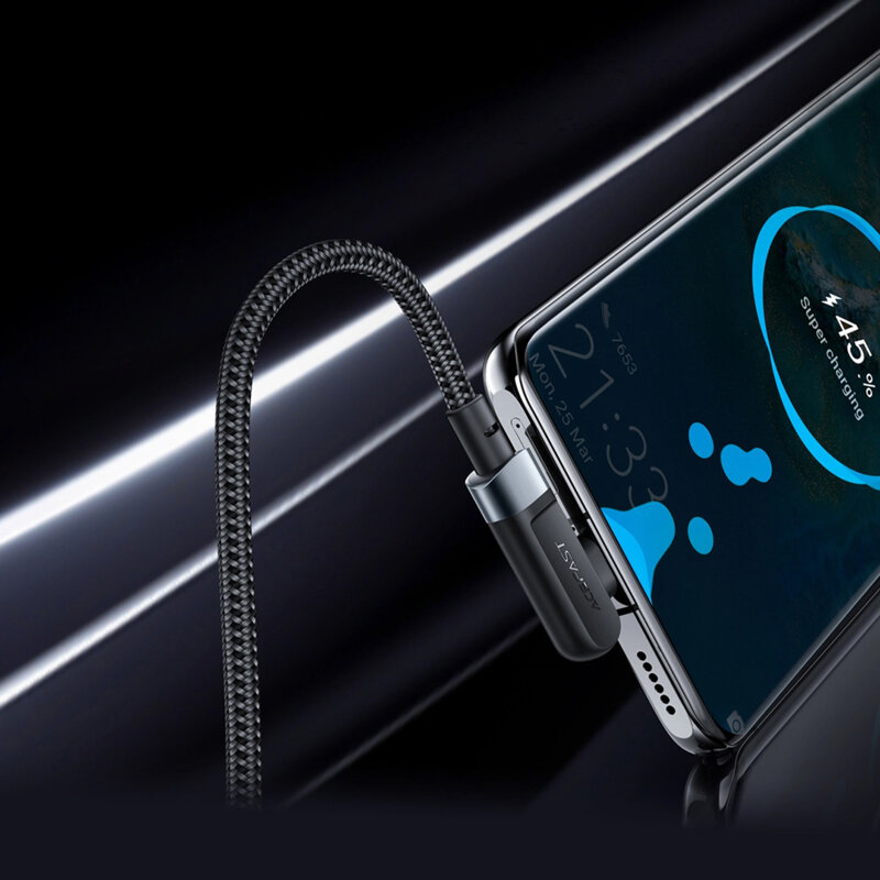 Cablu de date tip C Fast Charge, 100W, 5A Acefast, C5-03, 2m