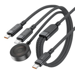 Cablu tip C + incarcator wireless ceas 3in1, 100W Acefast, C6-11, 1.2m