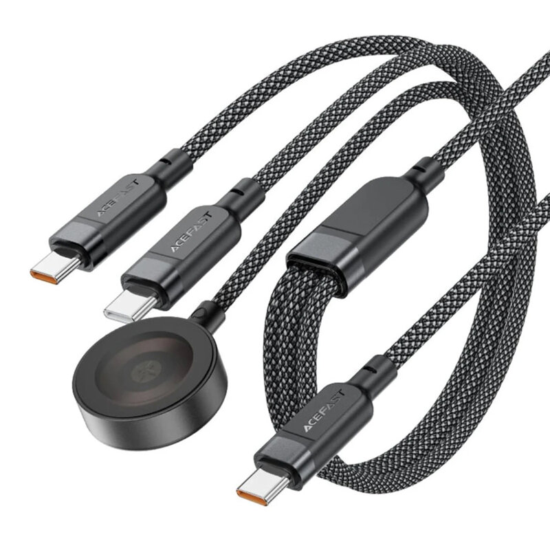 Cablu tip C + incarcator wireless ceas 3in1, 100W Acefast, C6-11, 1.2m