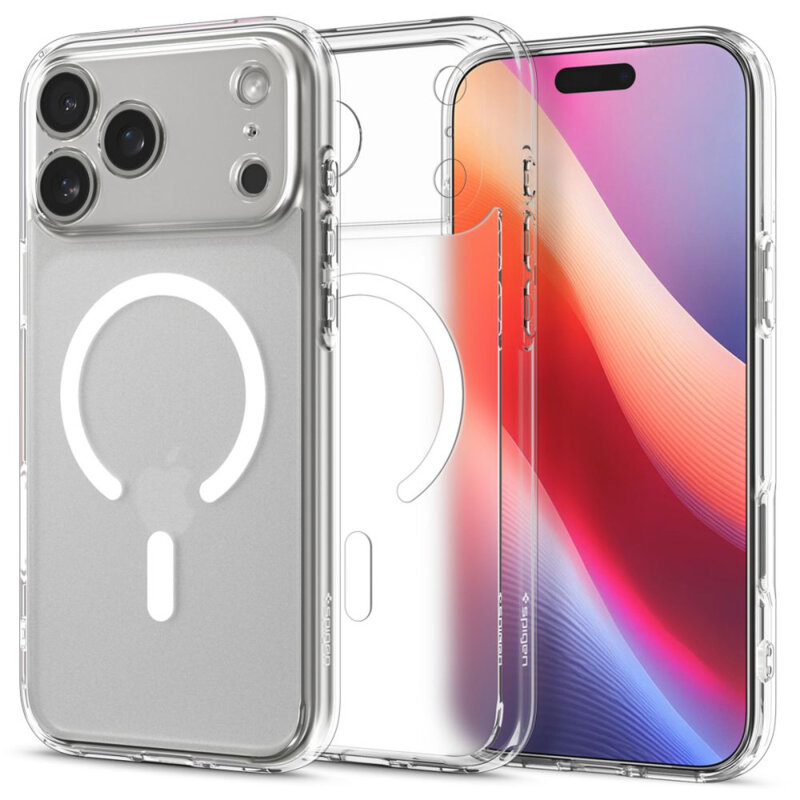 Husa iPhone 17 Pro Spigen Ultra Hybrid MagSafe, alb